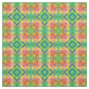 Modern Stylish Squares Triangles Polygon Pattern Fabric