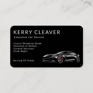 Modern Stylish taxi exexcutive car service Business Card