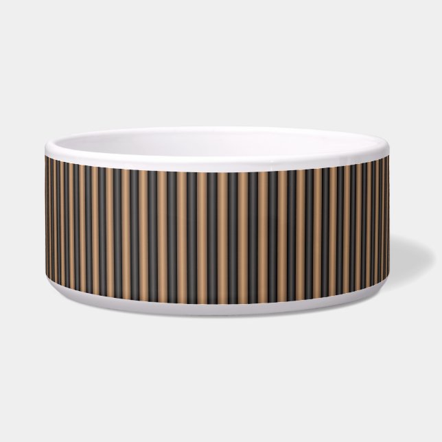 Modern Stylish Toasted Brown Stripes with Depth (Front)