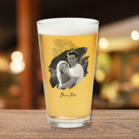 Modern Stylish Unique Black and White Photo Beer