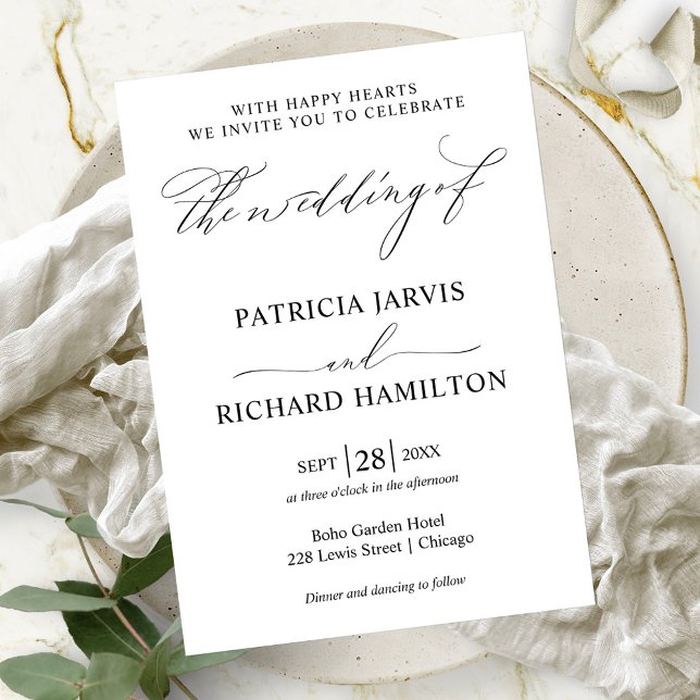Modern Stylish Wedding Invitation (Creator Uploaded)