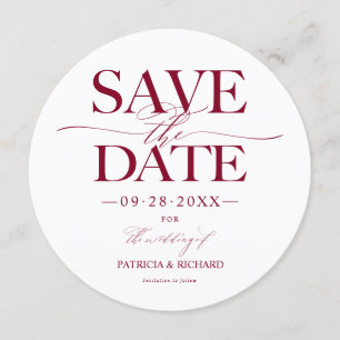 Modern Stylish Wedding Save The Date Non Photo Invitation