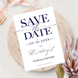 Modern Stylish Wedding Save The Date Non Photo Invitation