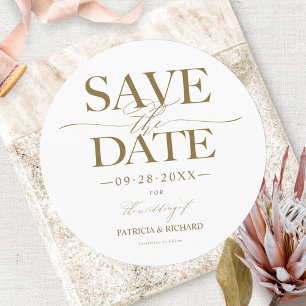 Modern Stylish Wedding Save The Date Non Photo Invitation