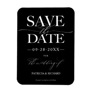 Modern Stylish Wedding Save The Date Non Photo Magnet