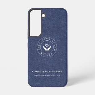 Modern stylist editable logo and text samsung galaxy case