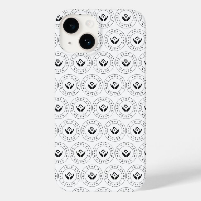 Modern stylist editable logo Case-Mate iPhone case (Back)