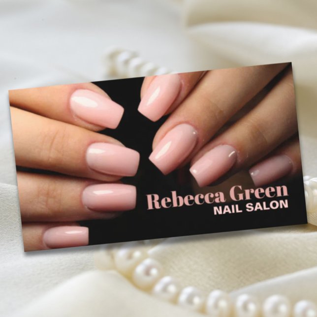 Modern Stylist Manicurist Nail Artist Nail Salon Business Card (Modern Stylist Manicurist Nail Artist Nail Salon Business Card)