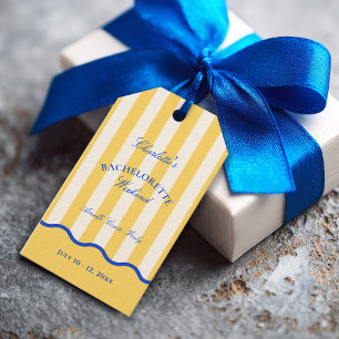 Modern Summer Bachelorette Weekend  Gift Tags