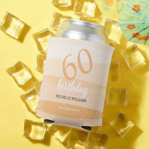 Modern Summer Birthday Party In Pink Can Cooler