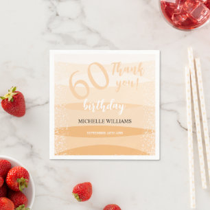 Modern Summer Birthday Party In Pink Napkin