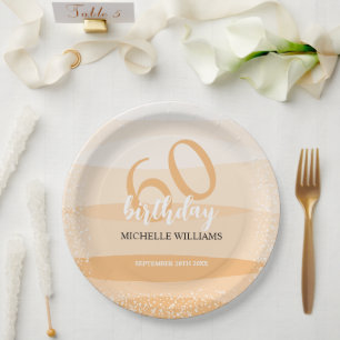 Modern Summer Birthday Party In Pink Paper Plate