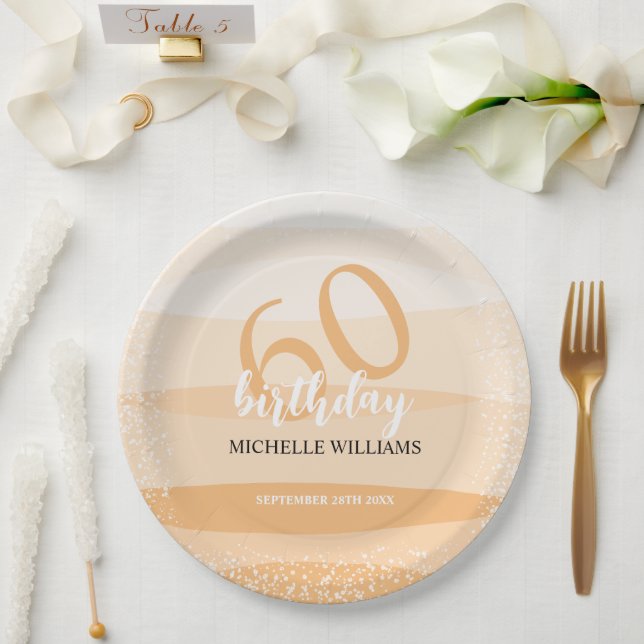 Modern Summer Birthday Party In Pink Paper Plate (Wedding)