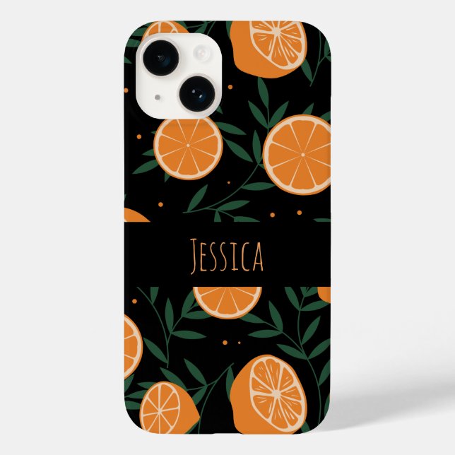 Modern Summer Fruit Botanical Pattern Case-Mate iPhone Case (Back)
