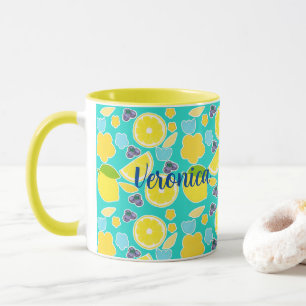 Modern Summer Lemon  Mug