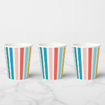 Modern Summer Multicolored Vertical Stripes       