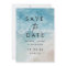 Modern Summer Ocean Beach  Wedding Save The Date