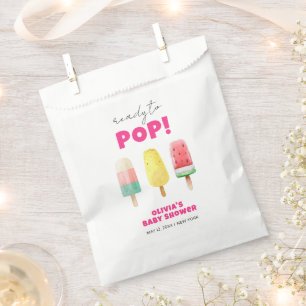 Modern Summer Popcicle Ice Cream Baby Shower  Favour Bags