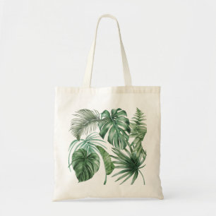 Modern Summer Tropical Leaves Monstera Beach  Tote Bag