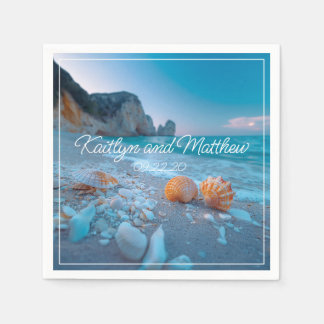 Modern summer Wedding Napkin