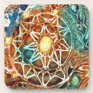 Modern Sun Burst Jewel Coaster by Joya Eve