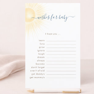 Modern Sun Theme Predictions and Wishes For Baby