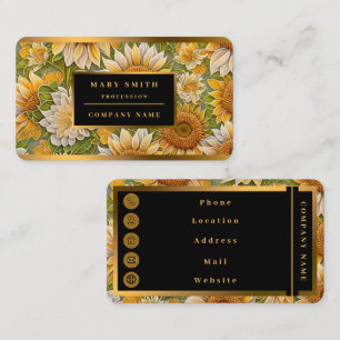 Modern Sunflower Beautiful Collection Business Card