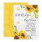 Modern Sunflower Butterfly Baby Shower Invitation