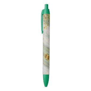 Modern sunflower Watercolor & personalise Image Black Ink Pen