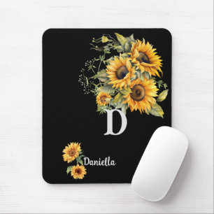 Modern Sunflowers Mouse Mat