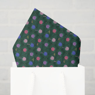 Modern Sunlit Hydrangea Garden Pewter Small Tissue Paper