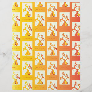 Modern Sunny yellow Tulip Couple illustration