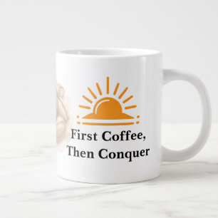 Modern Sunrise Design Large Coffee Mug