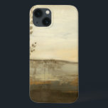 Modern Sunset Landscape Oil Painting iPhone 13 Case<br><div class="desc">A modern oil painting of a landscape by Jennifer Goldberger. Leaves creep in from the side while a beautiful sunset rests on the horizon. An amazing print that would make an amazing purchase!</div>