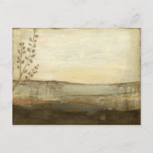 Modern Sunset Landscape Oil Painting Postcard