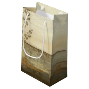 Modern Sunset Landscape Oil Painting Small Gift Bag