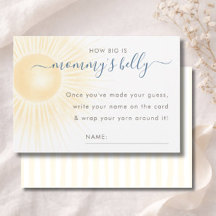 Modern Sunshine Shower Mummy's Belly Size Card