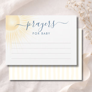 Modern Sunshine Shower Prayers For Baby Card