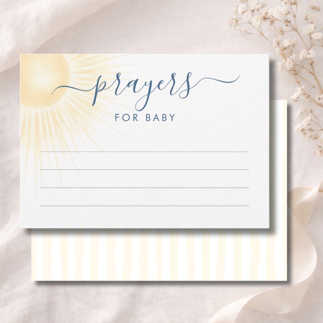 Modern Sunshine Shower Prayers For Baby Card (Creator Uploaded)
