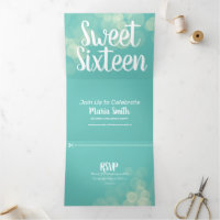 Modern Sweet 16 Bokeh Lights Photography