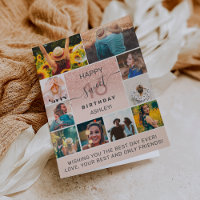 Modern sweet 16 pink birthday 11 photo collage