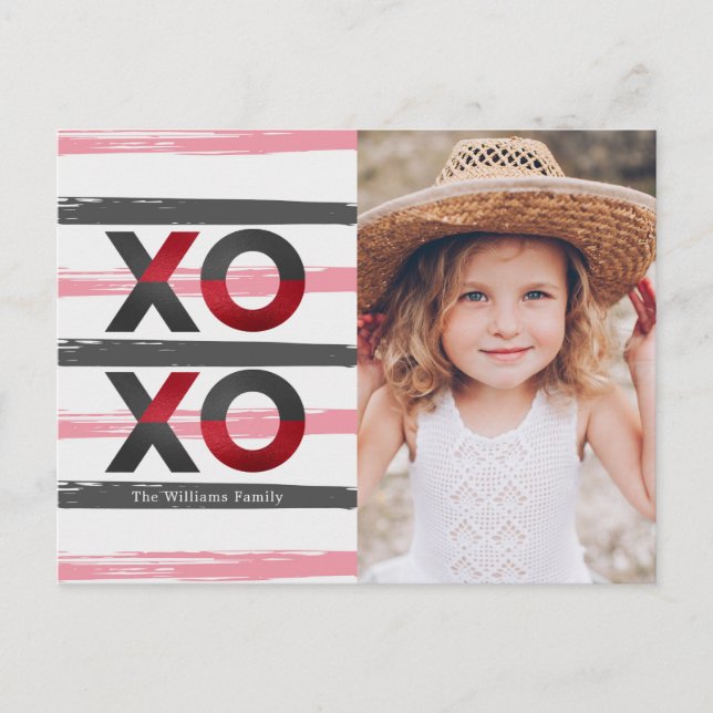 Modern & Sweet | Valentine Photo Card (Front)