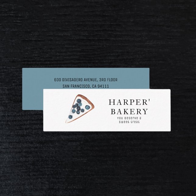 Modern Sweets Bakery Professional Business  Mini Business Card (Creator Uploaded)
