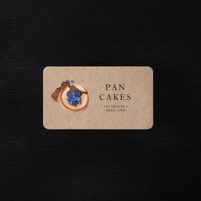 Modern Sweets Pancake Bakery Professional Business Business Card (Creator Uploaded)