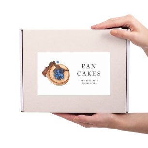 Modern Sweets Pancake Bakery Professional Business Rectangular Sticker