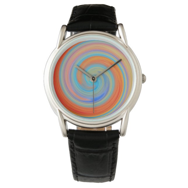 Modern Swirl Abstract Art #116 Watch (Front)