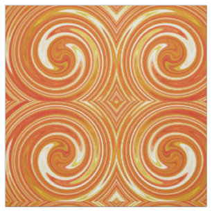 Modern Swirl Abstract Art #11 Fabric