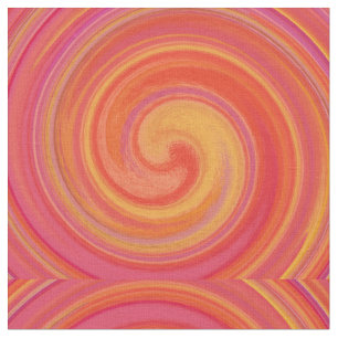 Modern Swirl Abstract Art #16 Fabric