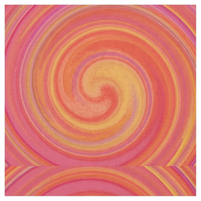 Modern Swirl Abstract Art #16 Fabric (Close Up)