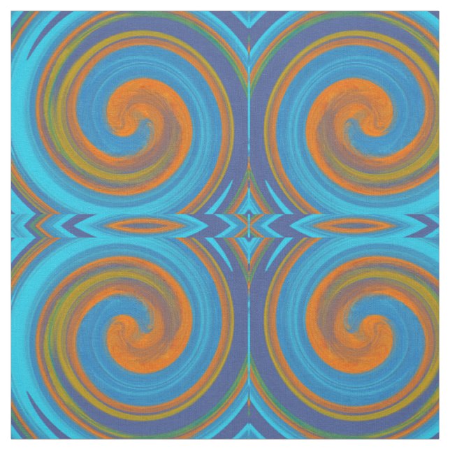 Modern Swirl Abstract Art #17 Fabric (Swatch)